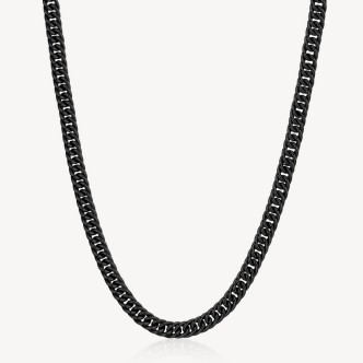 1 - Collana uomo catena nera Brosway INK BIK95 acciaio 316L