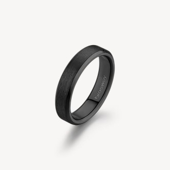 1 - Brosway man ring INK black 316L steel BIK36B mis. 21