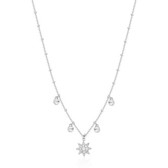 1 - Brosway Chakra BHKN078 star woman necklace in steel with crystals