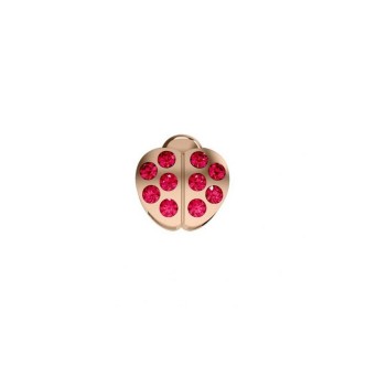 1 - Coccinella Donna Oro Elements Oro Rosa 18Kt con rubini DCHR9867