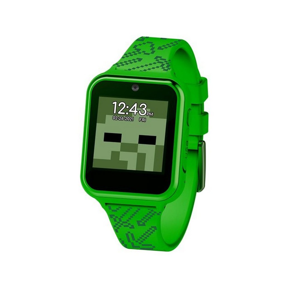 1 - Smartwatch Minecraft Disney bambino MIN4045 silicone verde