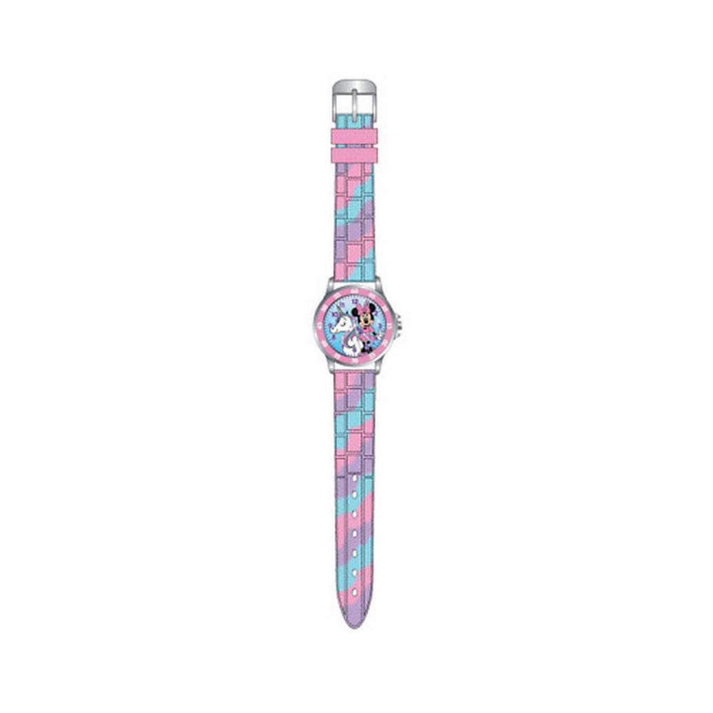 1 - Orologio bambina Minnie Disney rosa MN9072 silicone