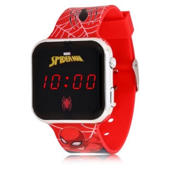 1 - Orologio bambino Spiderman LED Disney rosso SPD4719