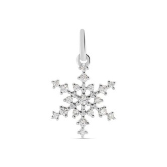 1 - Women's Snowflake Pendant 9Kt White Gold Stroili Poeme 1416774