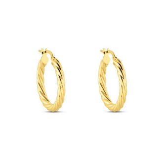 1 - 9Kt Yellow Gold Circle Earrings Stroili Toujours 1418289