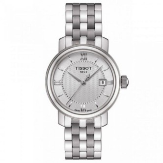 1 - Orologio Tissot solo tempo donna analogico cinturino in acciaio modello T097.010.11.038.00 Bridgeport Lady