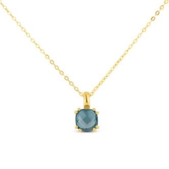 1 - 9Kt Yellow Gold Topaz Woman Necklace Stroili Amelie 1419216