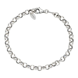 1 - Bracciale donna base Amen Argento 925 brunito catena rolò BR-ROV-20