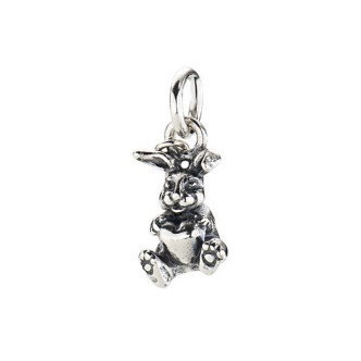 1 - Charm rabbit woman Amen Silver 925 CH-AM03