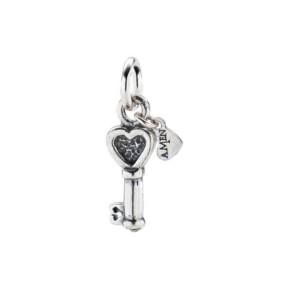 1 - Charm chiave dell'amore donna Amen Argento 925 CH-AM06