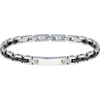 1 - Sector Ceramic men's black steel bracelet SAFR33