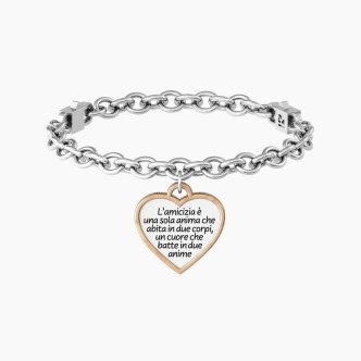 1 - Bracciale donna Kidult amicizia 732080 acciaio 316L collezione Love