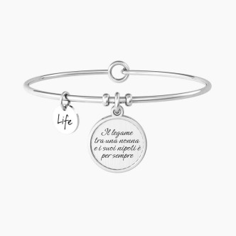 1 - Bracciale donna Kidult nonna legame per sempre 732086 acciaio 316L collezione Family