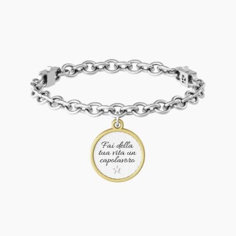 1 - Bracciale donna Kidult "Fai della tua vita un capolavoro" 732091 acciaio 316L collezione Philosophy