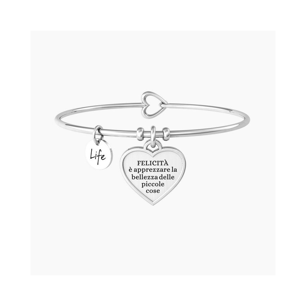 1 - Kidult woman bracelet "Happiness" 732093 316L steel Philosophy collection