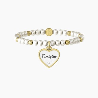 1 - Bracciale donna Kidult cuore famiglia 732100 acciaio 316L collezione Family