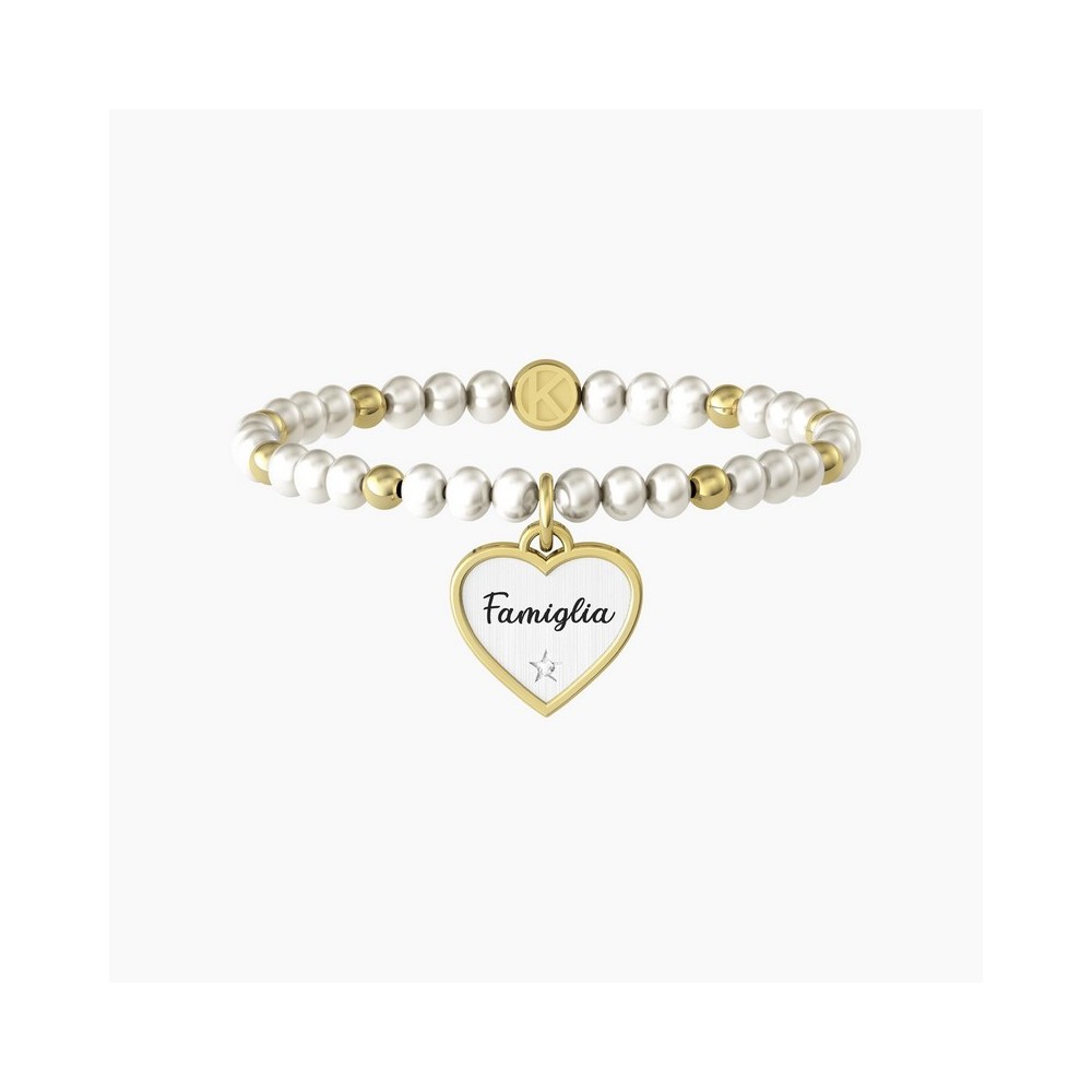 1 - Bracciale donna Kidult cuore famiglia 732100 acciaio 316L collezione Family