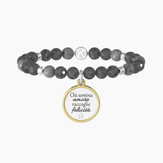 1 - Bracciale donna Kidult Shakespeare labradorite 732103 acciaio 316L collezione Love