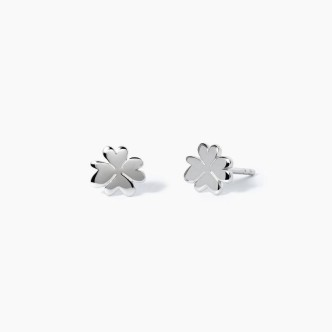 1 - Four-leaf clover girl earrings 925 Silver Mabina 563533