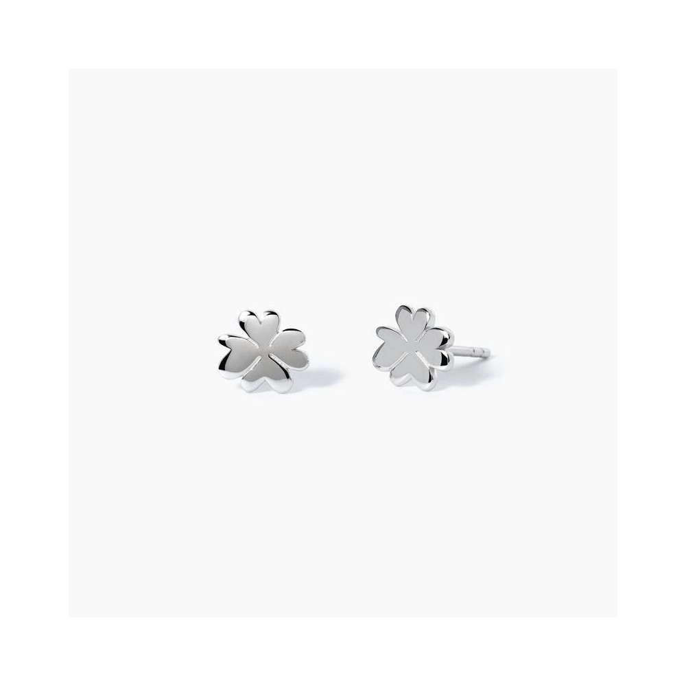 1 - Four-leaf clover girl earrings 925 Silver Mabina 563533