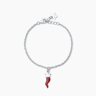 1 - Bracciale bambina cornetto Argento 925 Mabina 533611