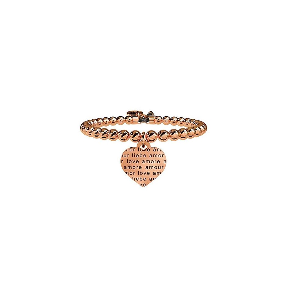 1 - Bracciale Kidult 731052 acciaio 316L con cristalli collezione Love