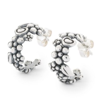 1 - Trollbeads love garland earrings 925 Silver TAGEA-00117