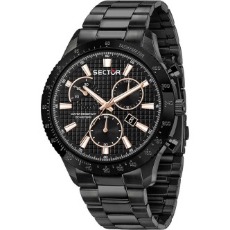 1 - Men's chronograph watch Sector 270 black steel R3273778001