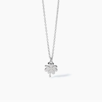 1 - Four-leaf clover girl necklace Mabina Silver 925 553482