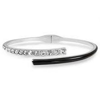 1 - Bracciale donna bangle Stroili Lady Code smalto con cristalli 1682744