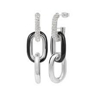 1 - Stroili Lady Code women's steel earrings with enamel and crystals 1682750