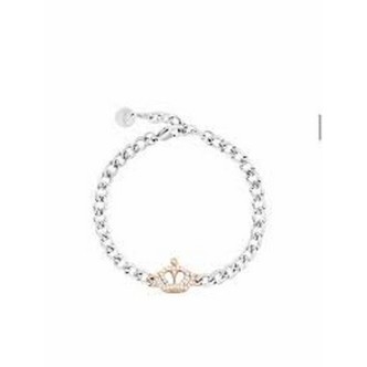 1 - Bracciale donna corona Stroili Lady Code a catena con cristalli 1682939