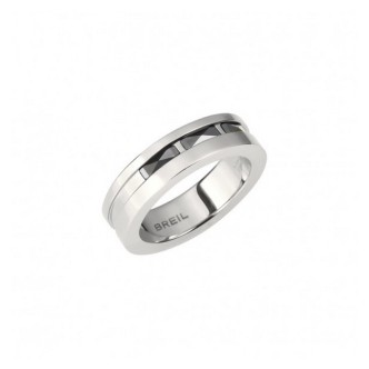 1 - Breil Ceramic Brick TJ3276 man ring in steel with ceramic mis. 25