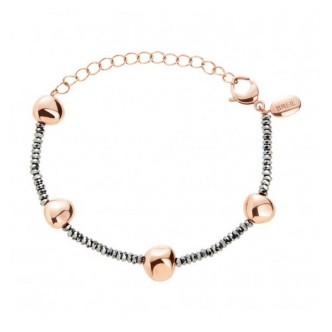 1 - Bracciale donna Breil B Rocks TJ3290 acciaio 316L con ematite