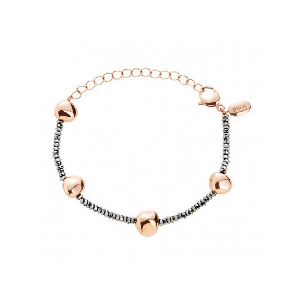 1 - Bracciale donna Breil B Rocks TJ3290 acciaio 316L con ematite