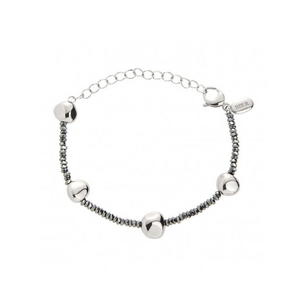 1 - Bracciale donna Breil B Rocks TJ3288 acciaio 316L con ematite