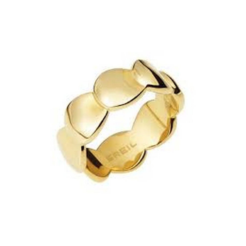 1 - Breil B Whisper gold band ring woman TJ3241 316L steel