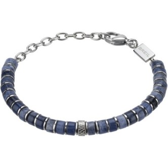 1 - Bracciale uomo Breil B Fence TJ3144 acciaio con sodalite