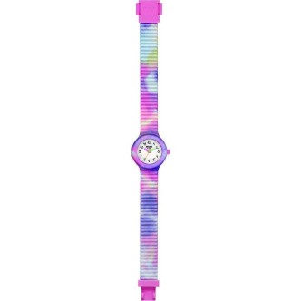 1 - Orologio bambina Hip Hop fantasia rosa solo tempo silicone HWU1067