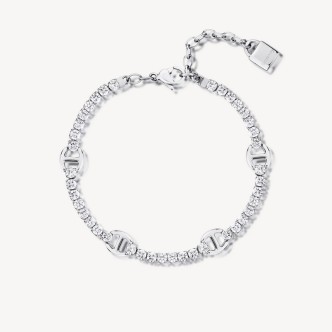 1 - Bracciale donna Brosway Desideri Amicizia acciaio con zirconi BEI076