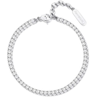 1 - Bracciale donna Brosway Desideri Amicizia acciaio con zirconi BEI080