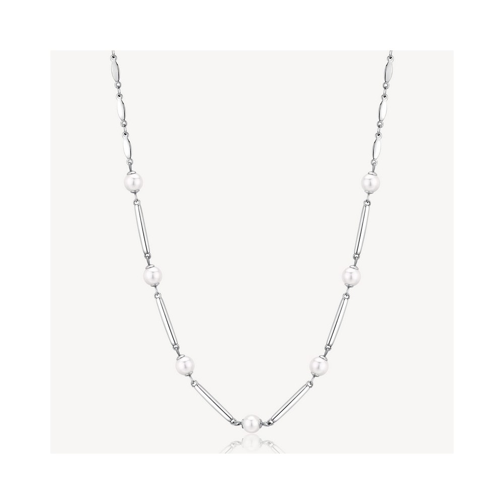 1 - Brosway Affinity steel woman necklace with pearls BFF160