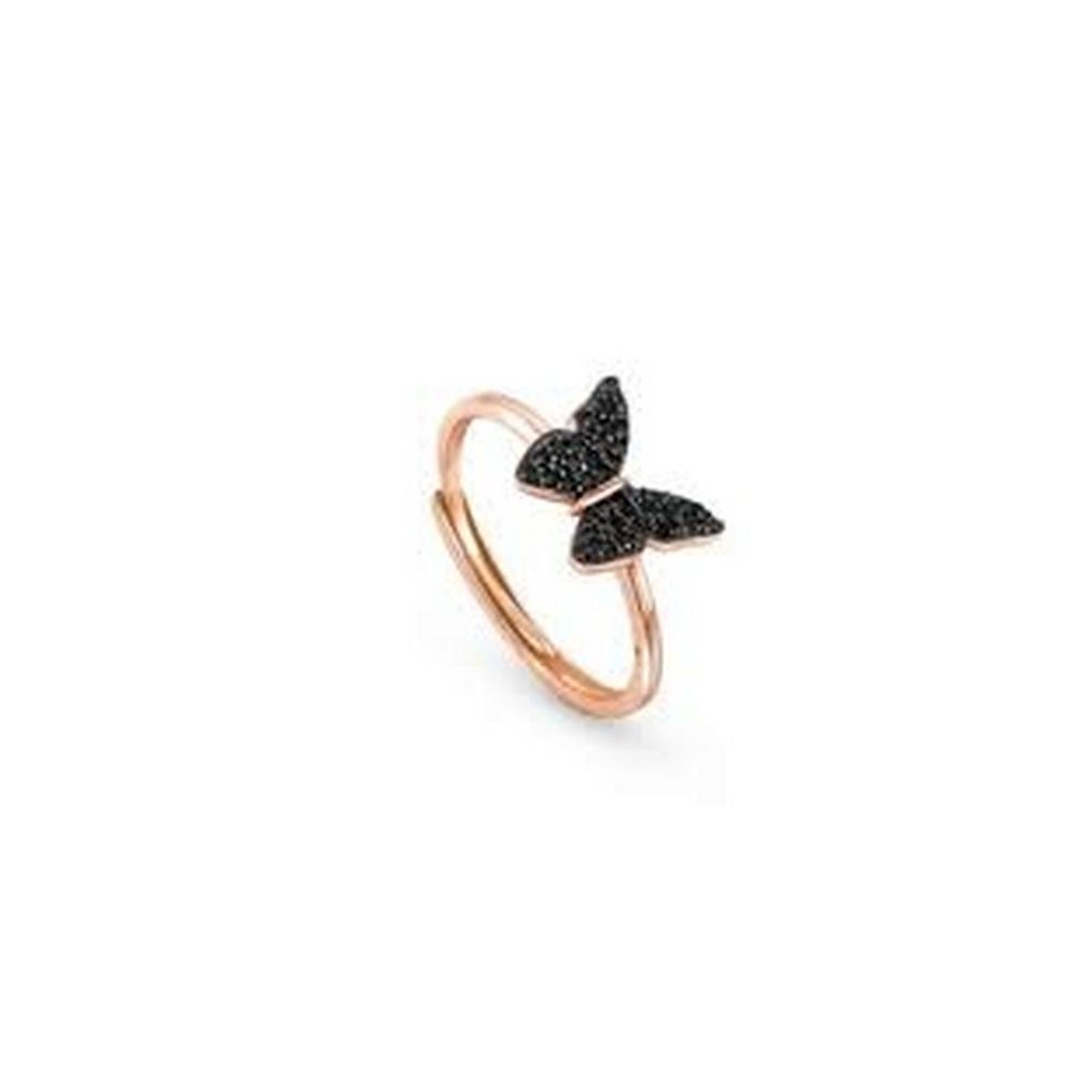 1 - Anello donna farfalla Nomination Sweetrock Argento 925 rosato con zirconi 148036/041