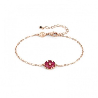 1 - Bracciale donna fiore Argento rosato Nomination Sweetrock 148037/044