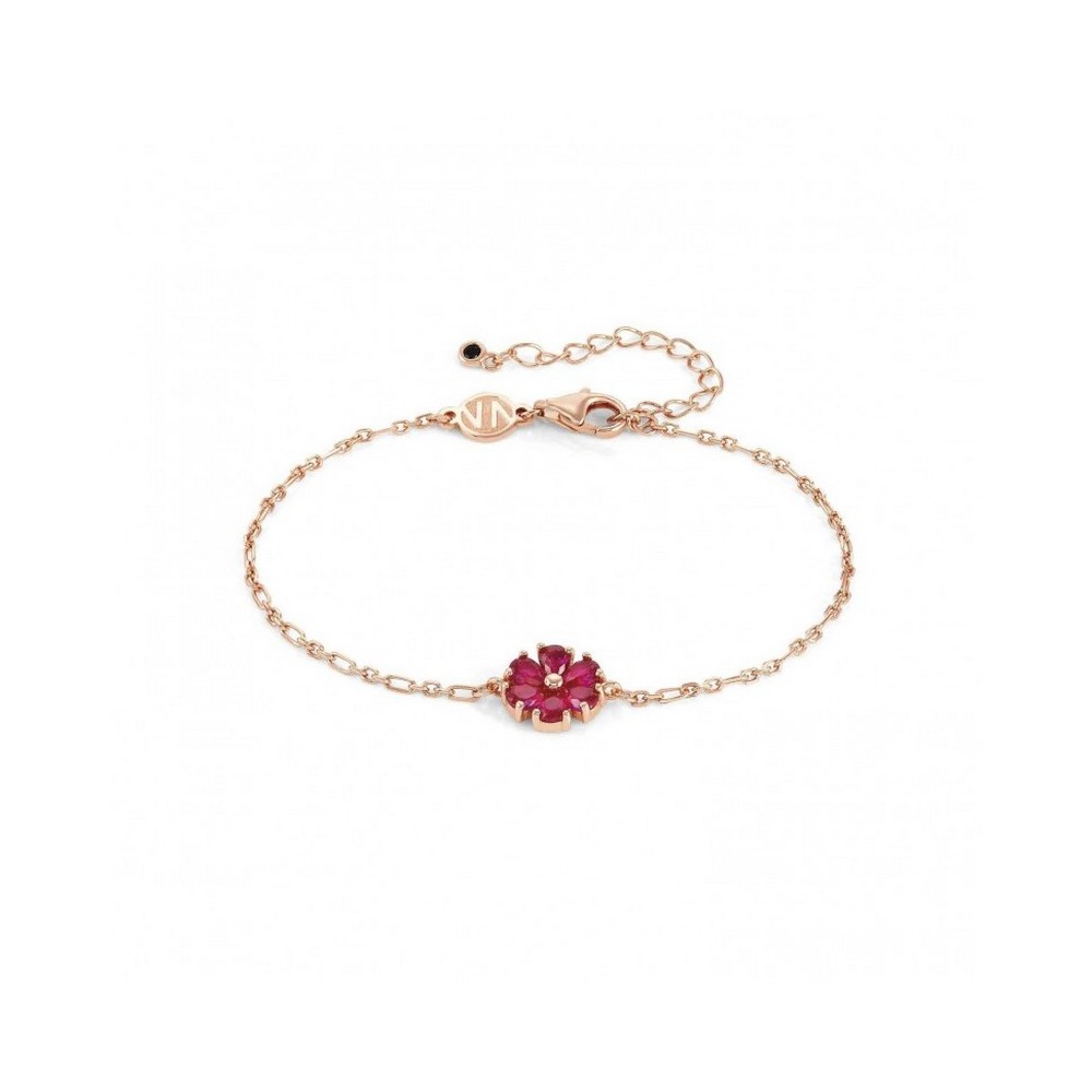 1 - Bracciale donna fiore Argento rosato Nomination Sweetrock 148037/044