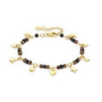 1 - Bracciale donna Argento Nomination dorato con pietrine 027253/050