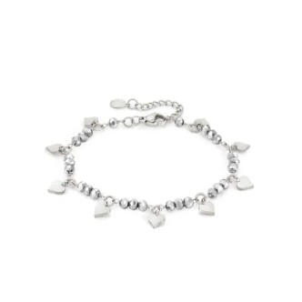 1 - Nomination woman silver heart bracelet with rhinestones 027251/022