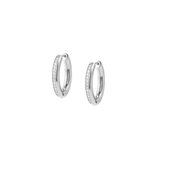 1 - Nomination Affinity steel woman hoop earrings with zircons 028607/001