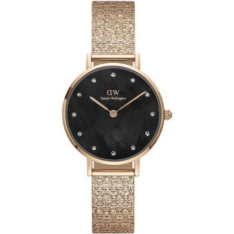 1 - Daniel Wellington Petite Lumine rose gold women's watch with crystals DW00100591