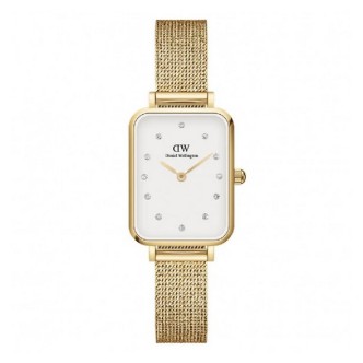 1 - Orologio donna Daniel Wellington Quadro Lumine dorato con cristalli DW00100599